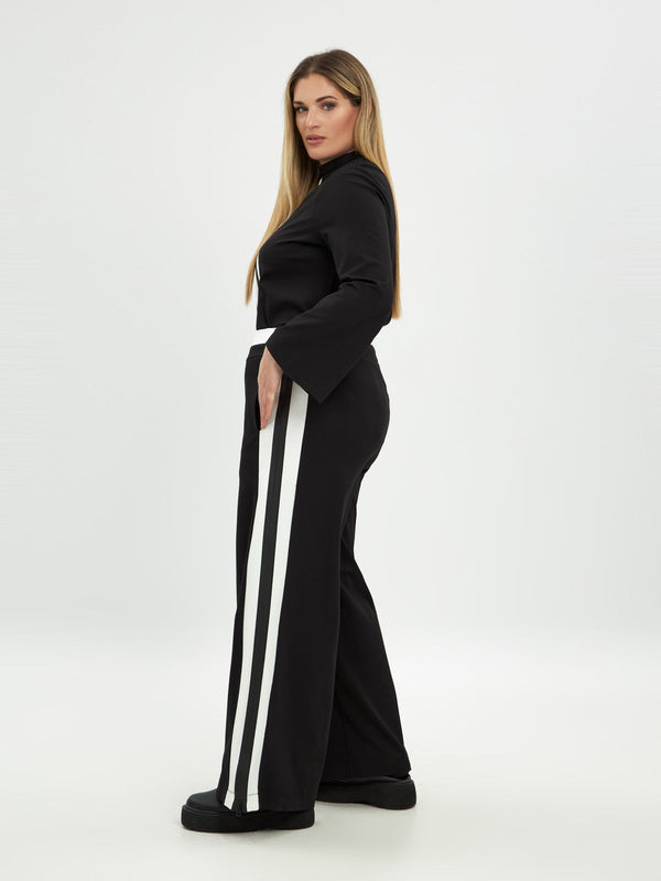 8201.2071 (Wide Leg Pants with Striped) بنطلون واسع الساق مع مخطط