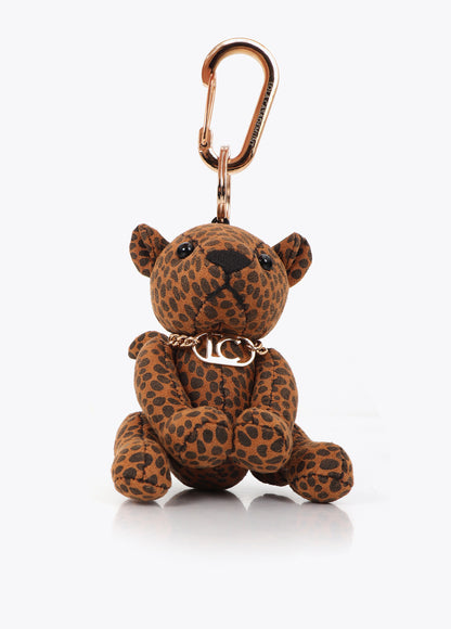 LF2613010 Leopard Fabric Doll Keychain