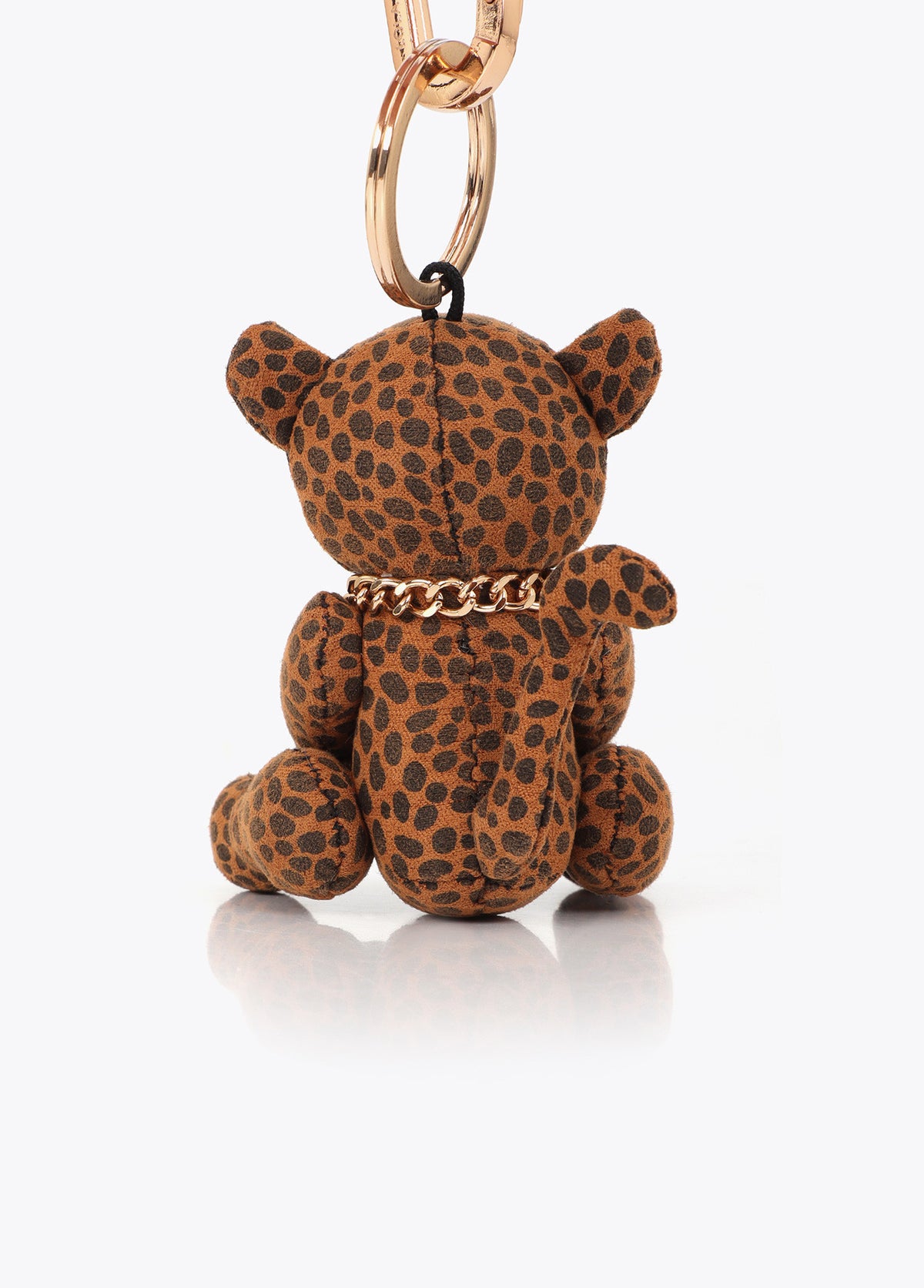 LF2613010 Leopard Fabric Doll Keychain