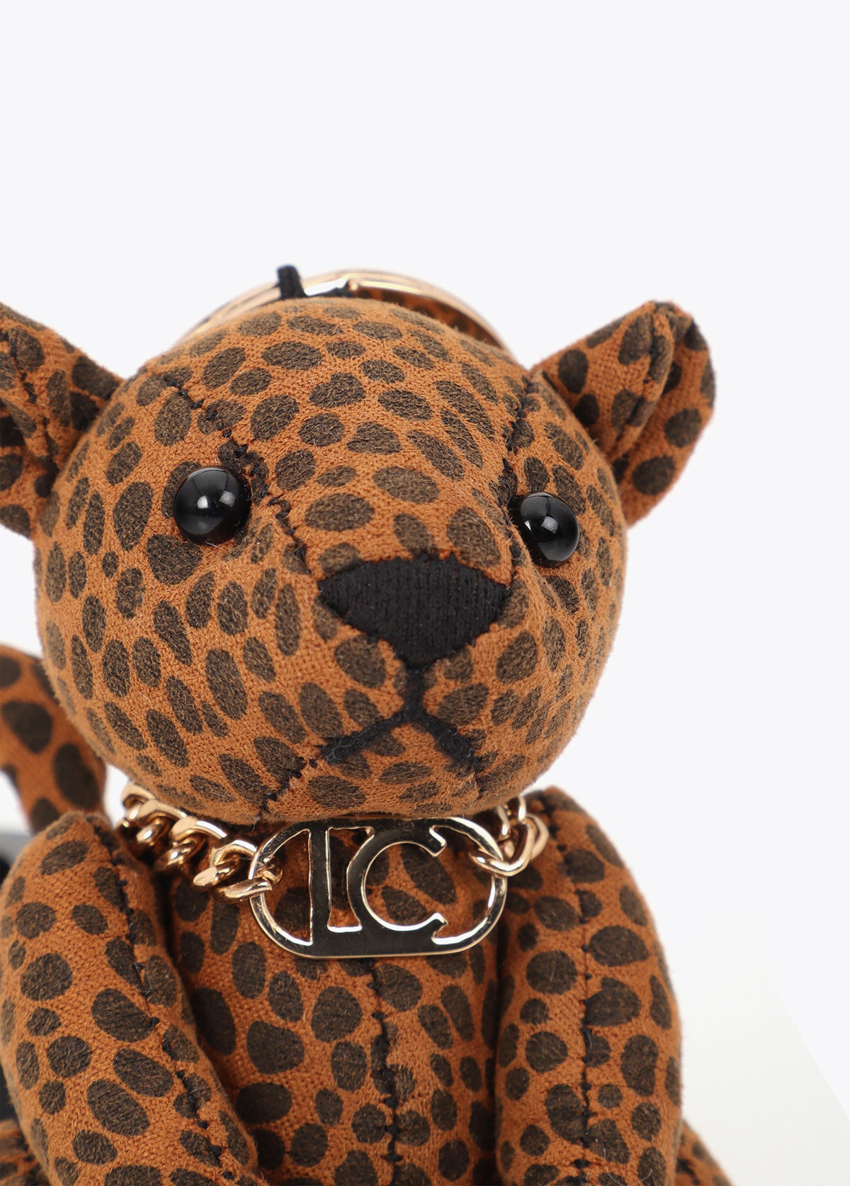 LF2613010 Leopard Fabric Doll Keychain