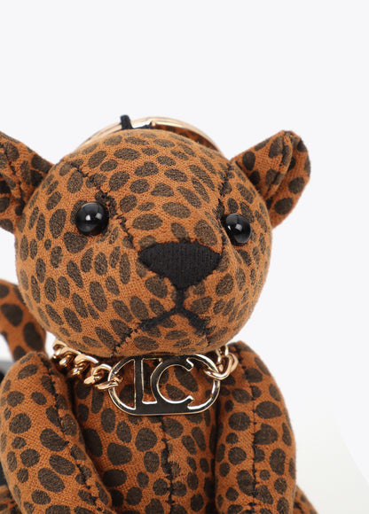 LF2613010 Leopard Fabric Doll Keychain